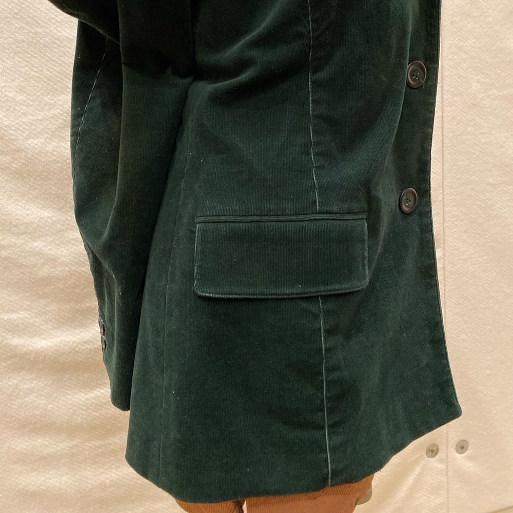 Forest Green Thin Wale Corduroy Blazer. - Picture 5 of 8